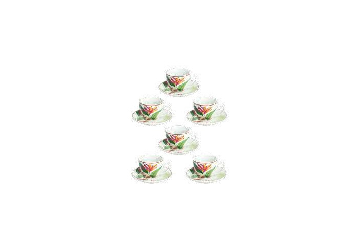 Set cești cafea Tognana Tropicalia - Design exotic, porțelan fin